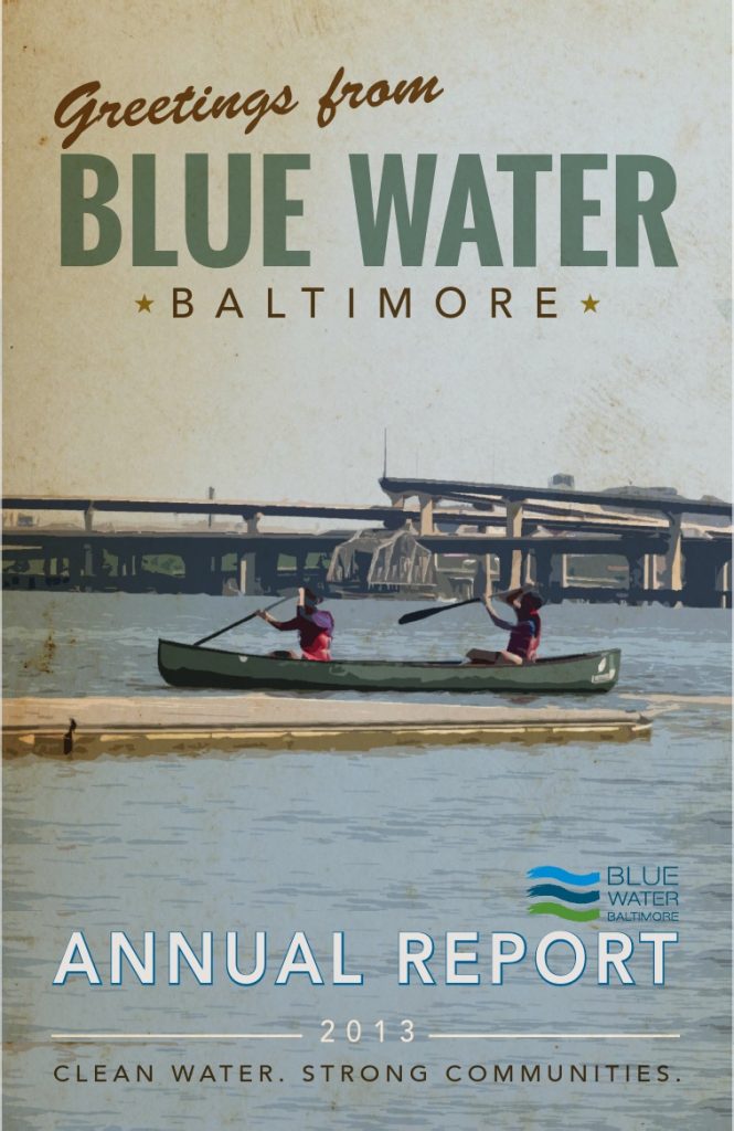 Cover of the Blue Water Baltimore Annual Report