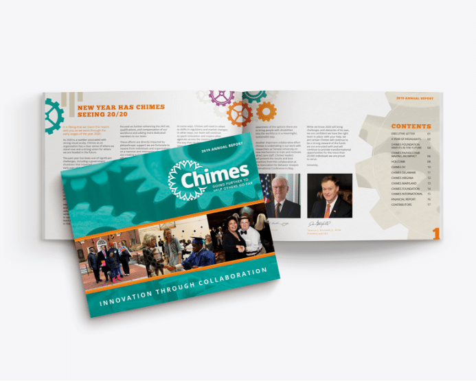 Chimes annual report design