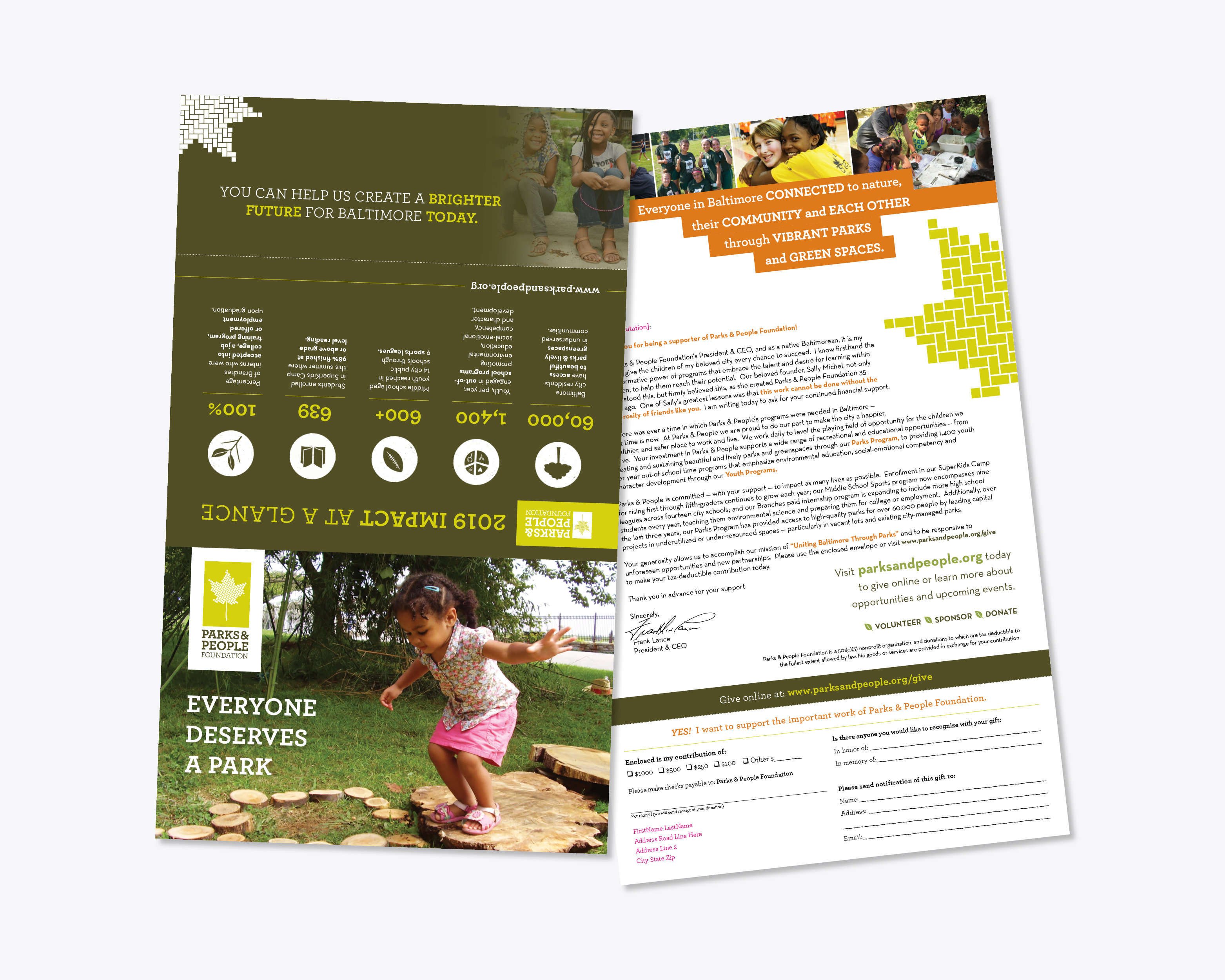 Parks & People Foundation Direct Mail
