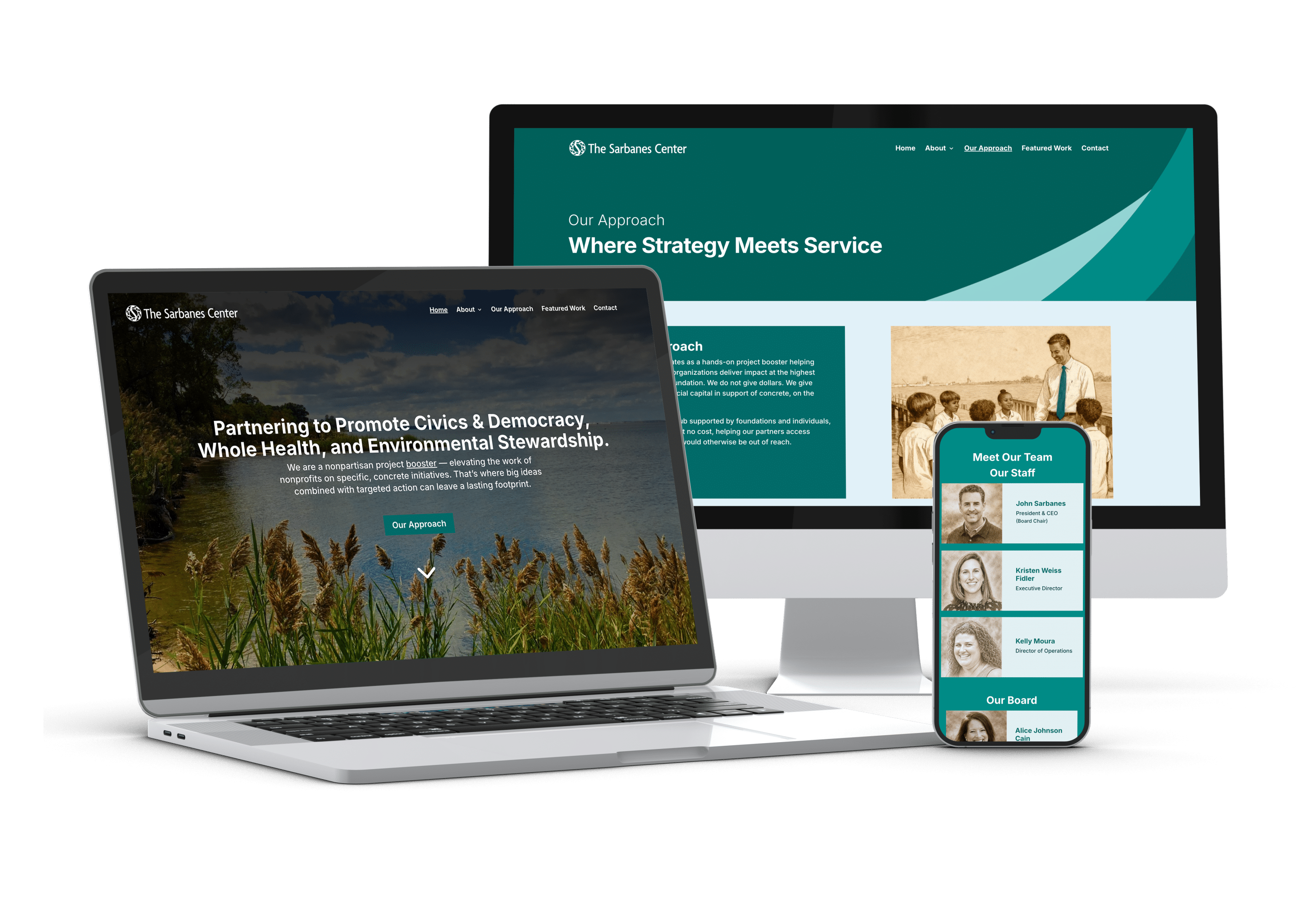 Sarbanes Mockup Website Sarbanes Mockup Website on desktop, laptop, and phone