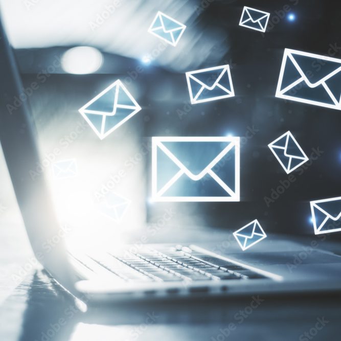 E-mail marketing concept