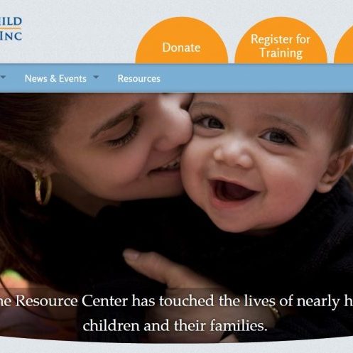 The website we designed for the Prince George's Child Resource Center