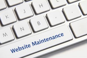 Website maintenance button